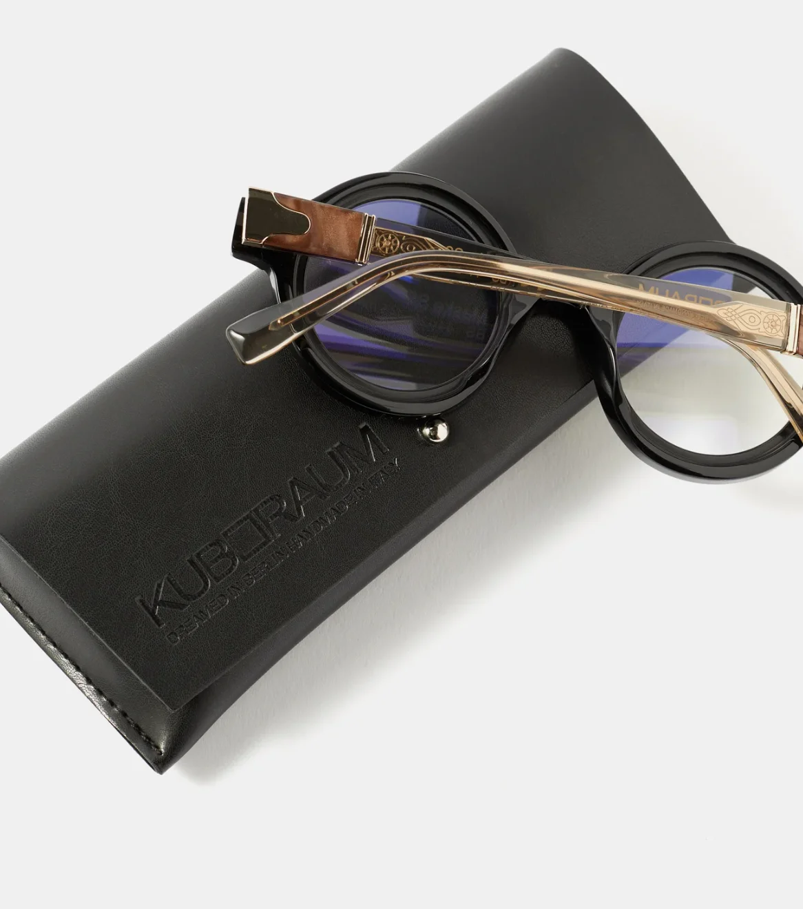 KUBORAUM MASK S2 BLACK Unisex Round Glasses Brille Brillengestell Made IN Italy 4