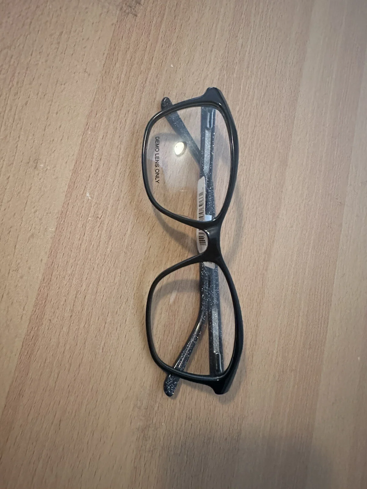 Prescription Grade Eyeglass Frames Black With Floral Motif 54-16-140 BNWT FS