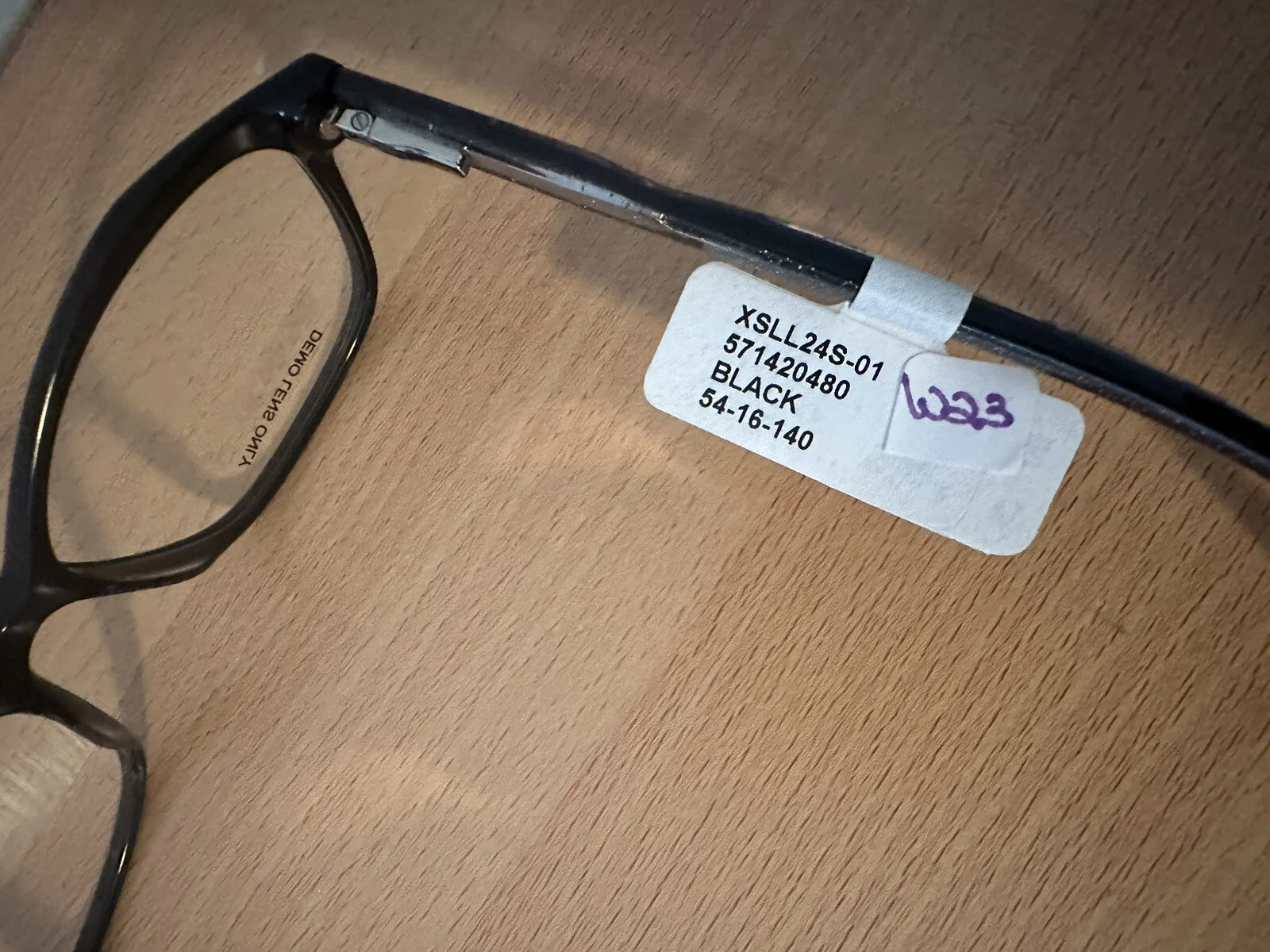 Prescription Grade Eyeglass Frames Black With Floral Motif 54-16-140 BNWT FS 2